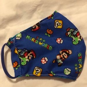 Mario theme kids face mask